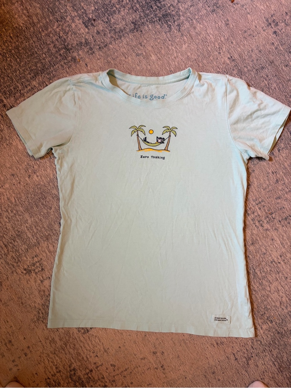 Life Is Good Vintage Mint Green Short Sleeve Tee